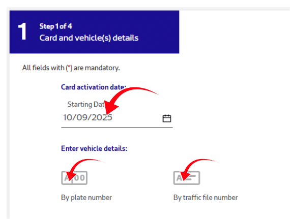 Dubai RTA Seasonal Parking: Save from Daily Fees 12 Enter Vehicle Details