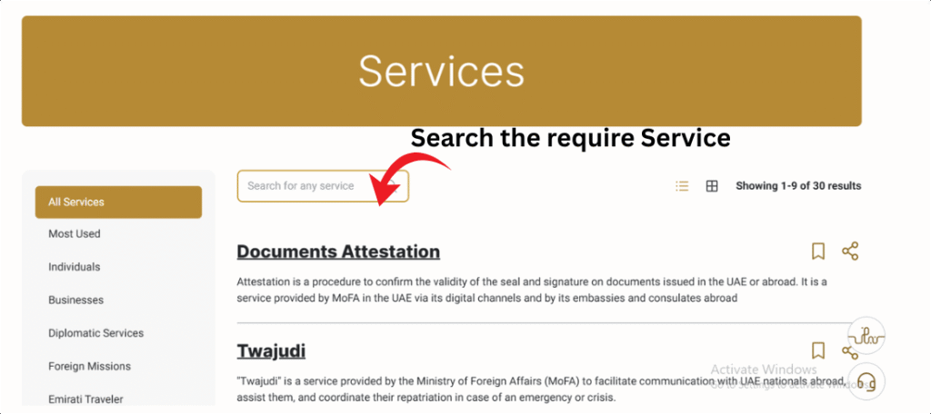 Don’t Apply for UAE NOC Without This Checklist 16 Go to service 2