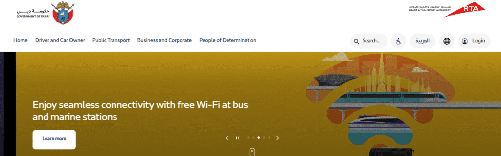Go to the RTA Website