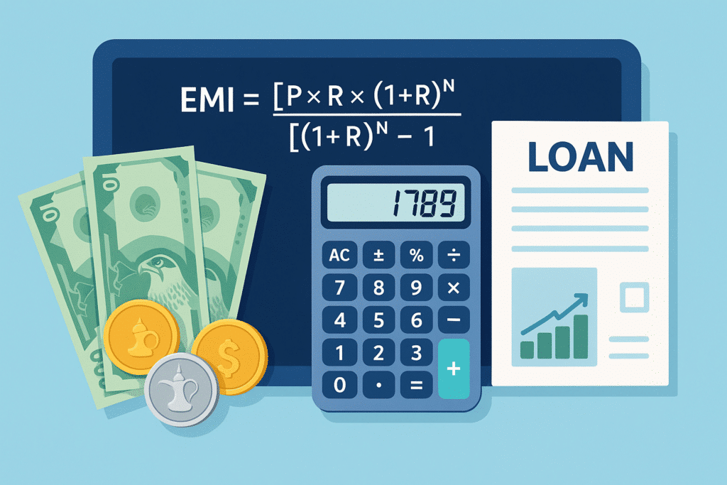 UAE EMI Calculator formulla
