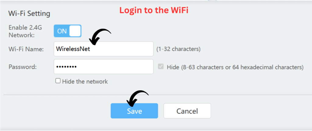 A Screenshot of login page of 192.168.70.1