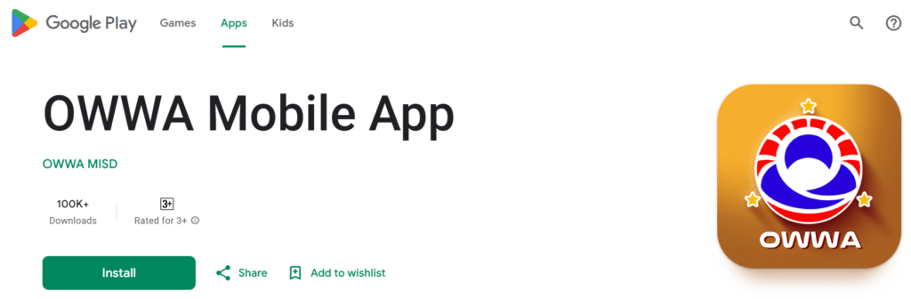 A Screenshot of OWWA Mobile App