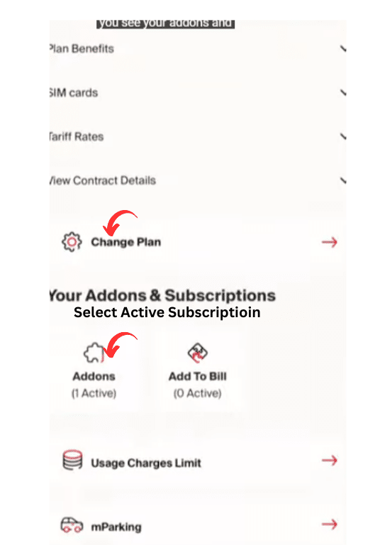 Select your active subscription you have 