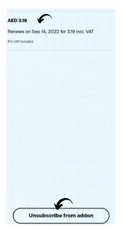 Confirm the active subscription