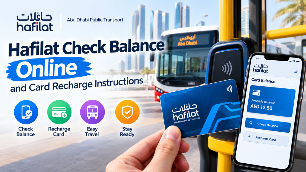 Hafilat Check Balance Online and Card Recharge Instructions