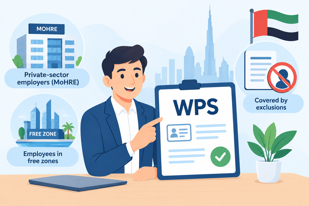 Who Must Use WPS in the UAE? MOHRE Employers, Free Zone Employees and Exemptions